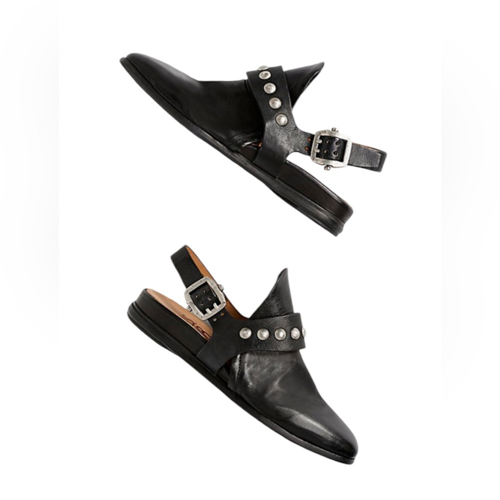 🔥A.S. 98 Galen Studded Learher Slingback Sandal 🔥